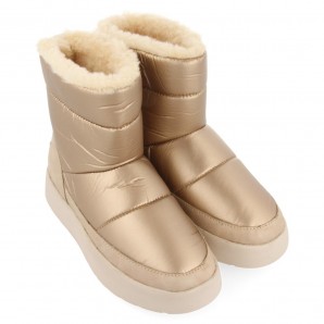 BOTIN ACOLCHADO ORO