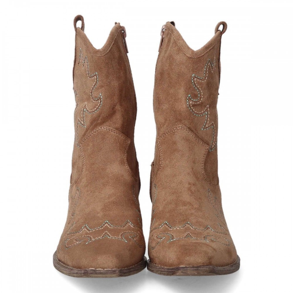 BOTIN COWBOY GRABADO FILIGRANA CAMEL