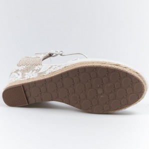 VALENCIA CUÑA YUTE MACRAME BLANCO