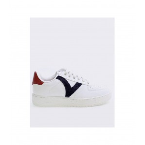 SNEAKERS BLANCO LOGO V MARINO