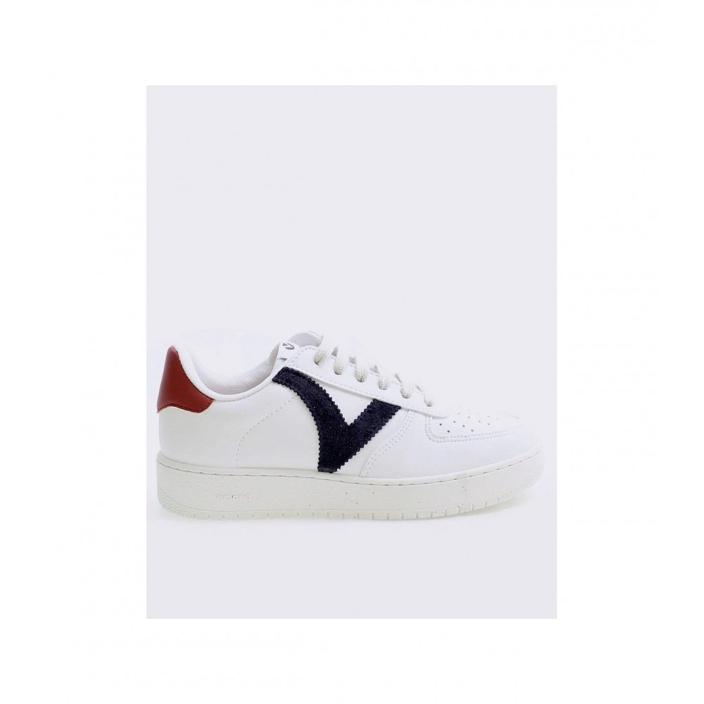 SNEAKERS BLANCO LOGO V MARINO