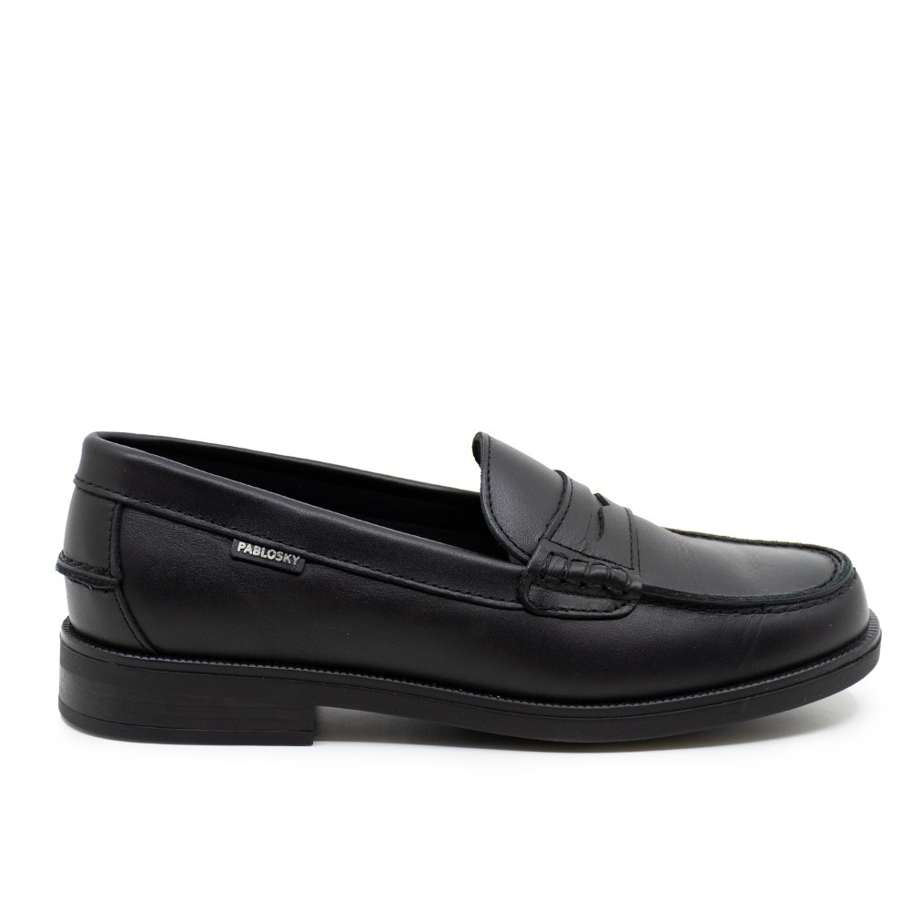 Zapato Colegial Niña Mocasín Colegial Angelitos Talla 38 (Negro