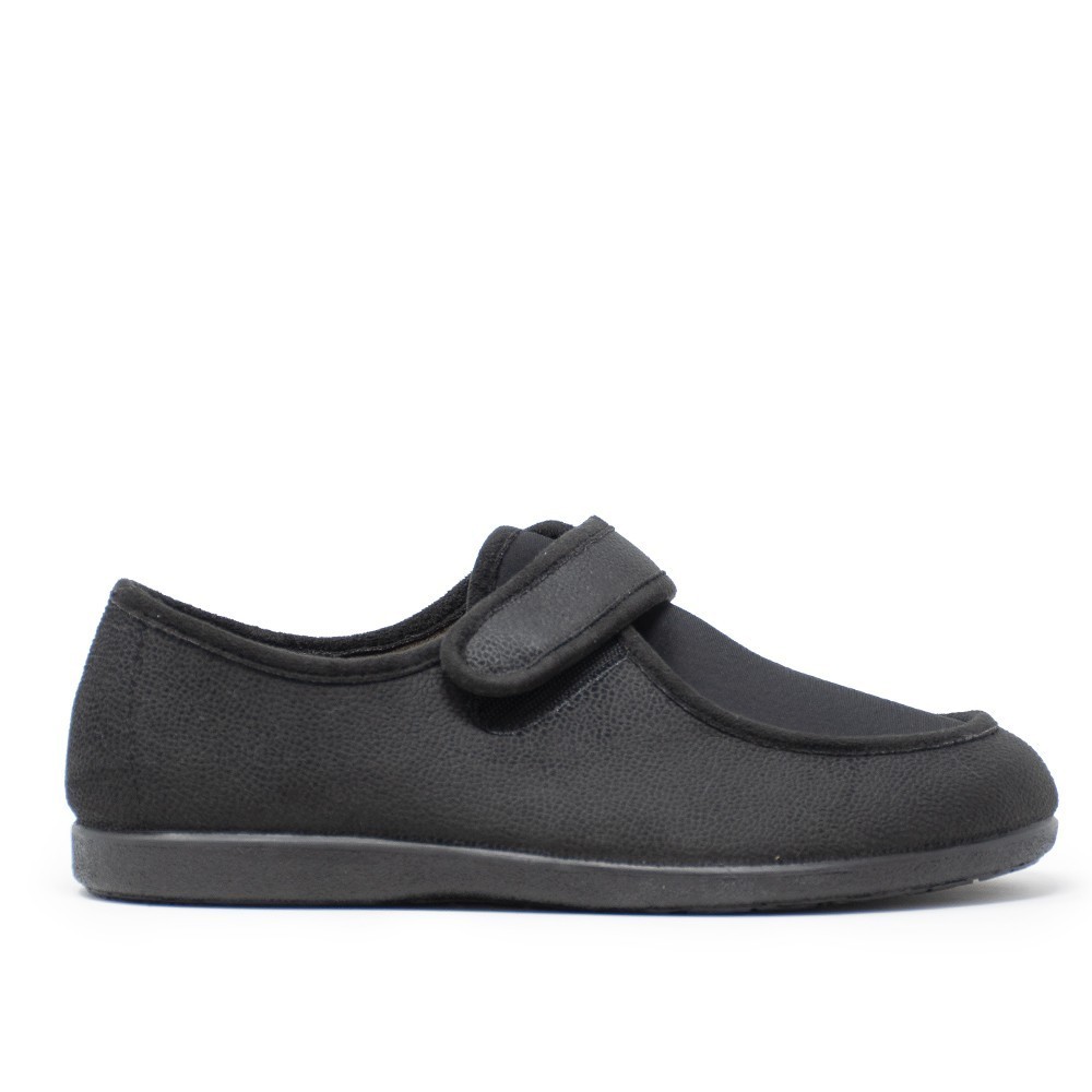 ZAPATILLA VELCRO, NEGRO