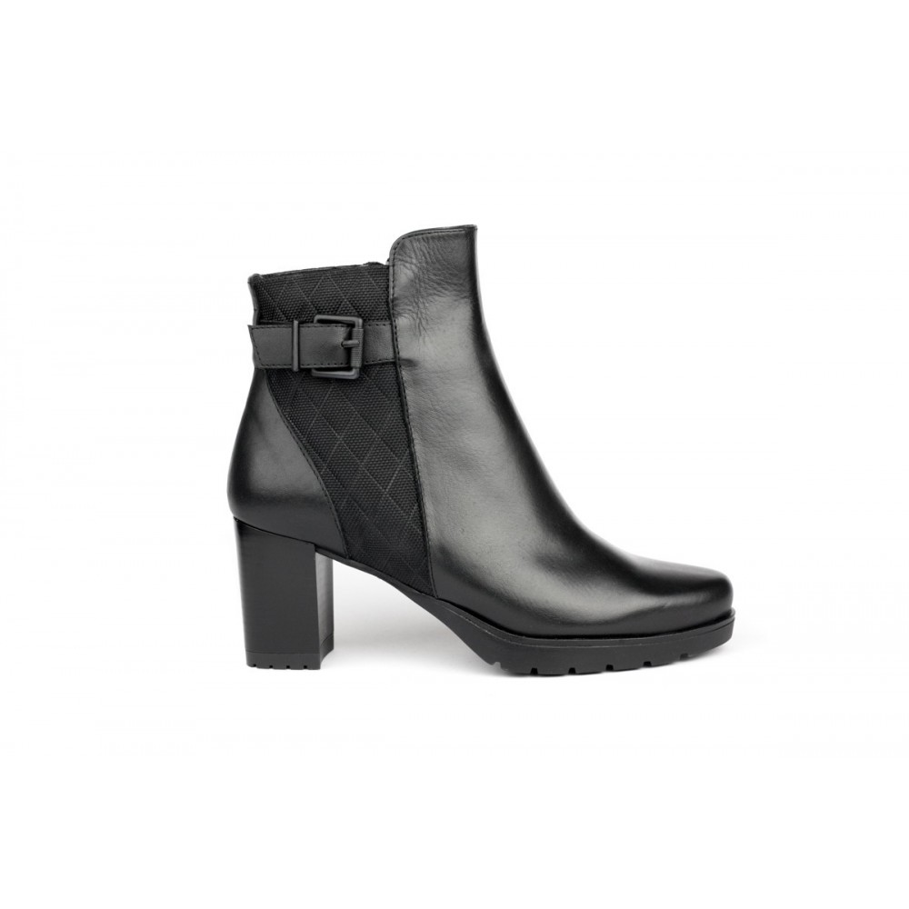 BOTIN COMBINADO HEBILLA NEGRO