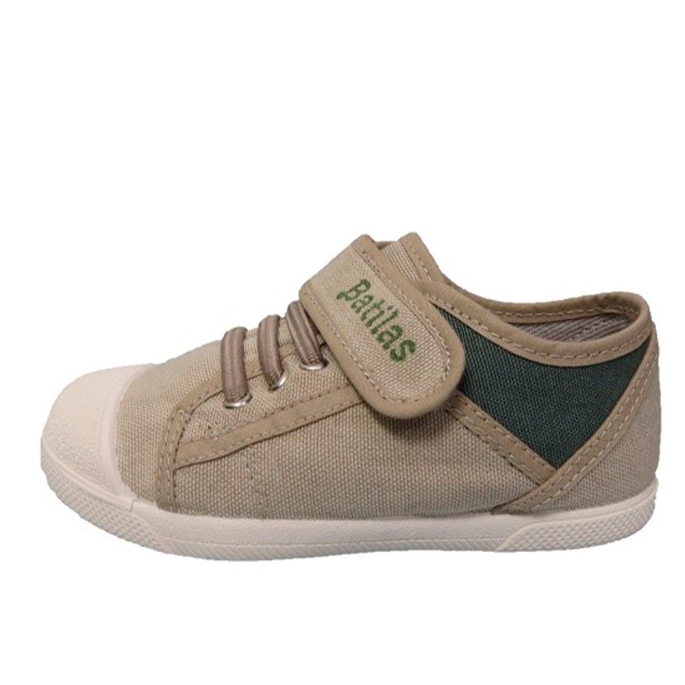 ZAPATILA ELASTICO Y VELCRO COCO PIEDRA
