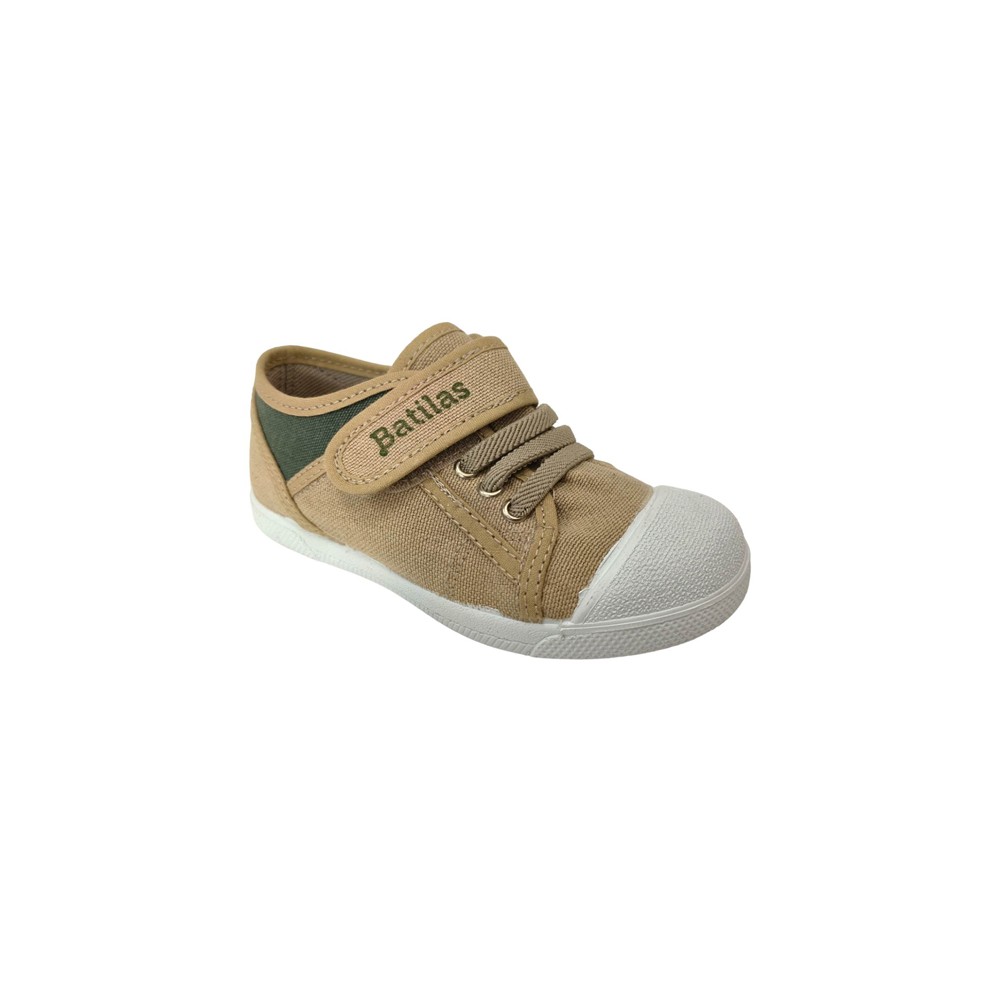 ZAPATILA ELASTICO Y VELCRO COCO PIEDRA