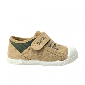 ZAPATILA ELASTICO Y VELCRO COCO PIEDRA
