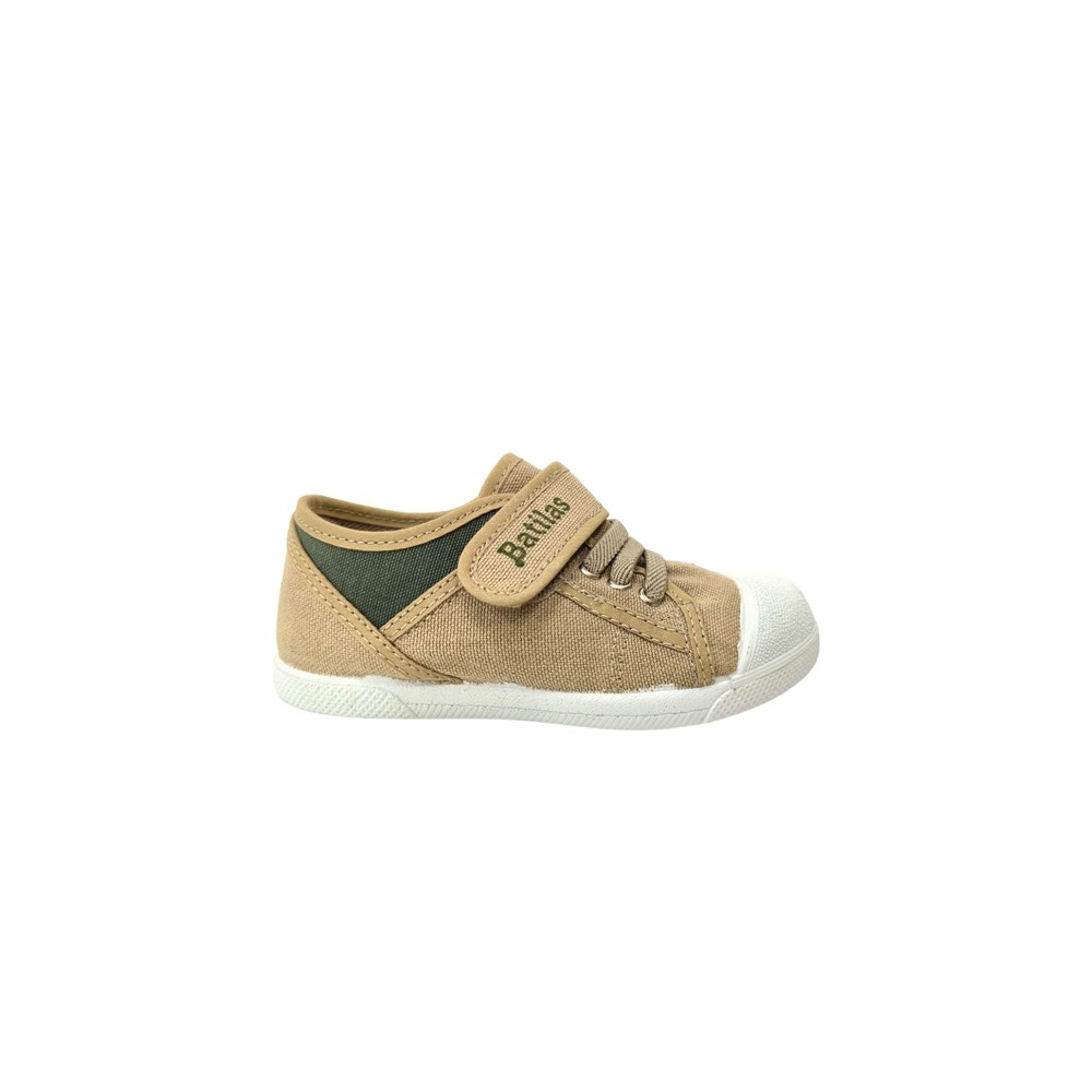 ZAPATILA ELASTICO Y VELCRO COCO PIEDRA