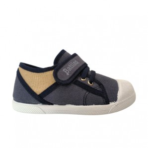ZAPATILA ELASTICO Y VELCRO COCO MARINO