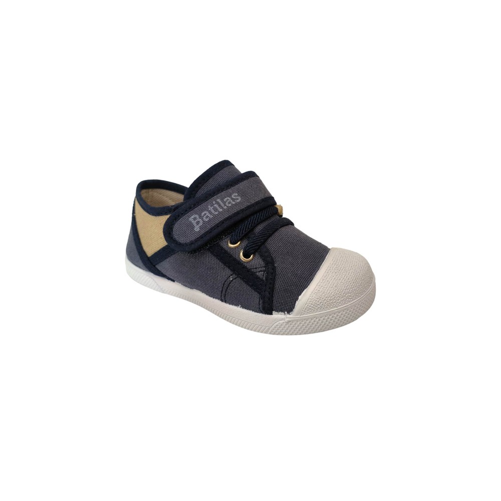 ZAPATILA ELASTICO Y VELCRO COCO MARINO