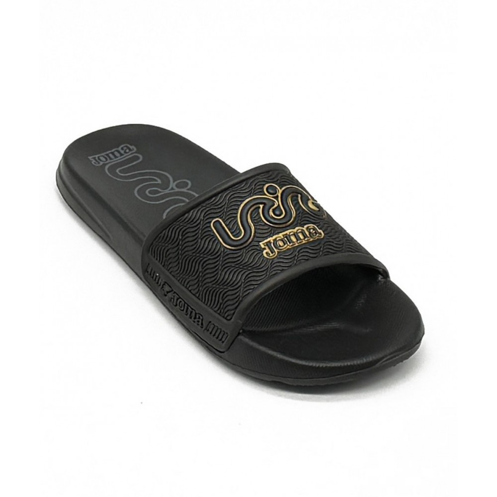 PALA PISCINA NEGRO LOGO JOMA DORADO