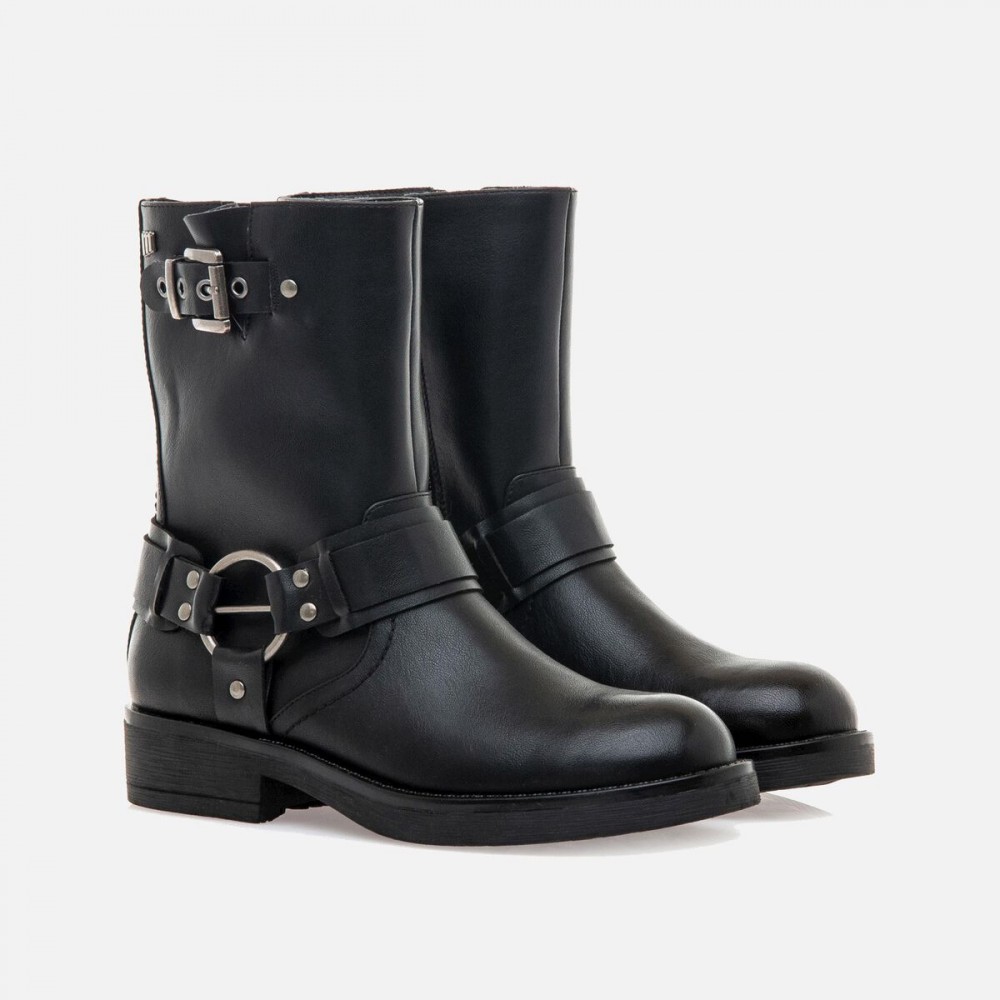 BOTA CHOPPER HEBILLA NEGRO