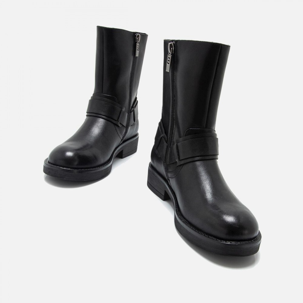 BOTA CHOPPER HEBILLA NEGRO