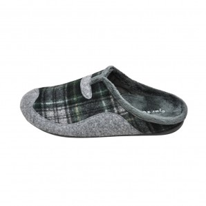 CHINELA ESCOCESA KAKI GRIS OSCURO