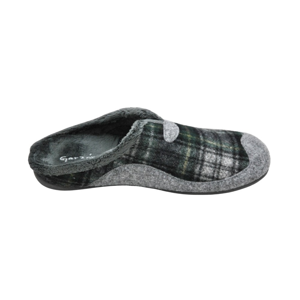 CHINELA ESCOCESA KAKI GRIS OSCURO