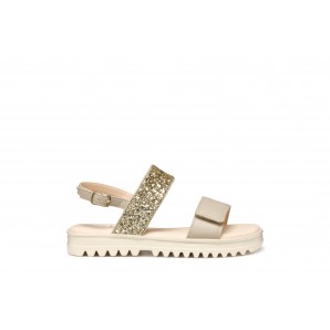 SANDALIA BEIG/PLATINUM
