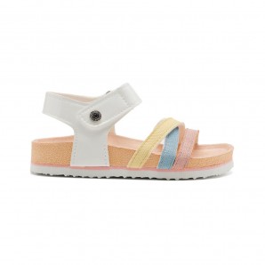 SANDALIA BIO TIRAS MULTICOLOR