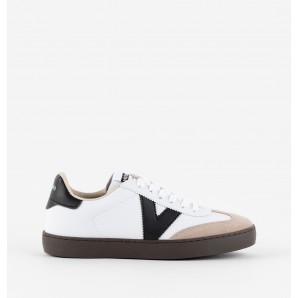 SNEAKERS "V" BLANCO NEGRO