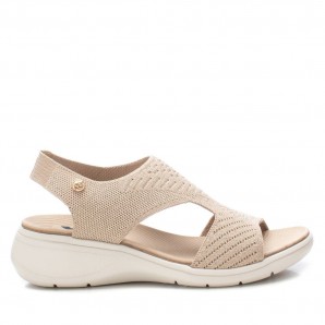 SANDALIA GRABADA BEIGE