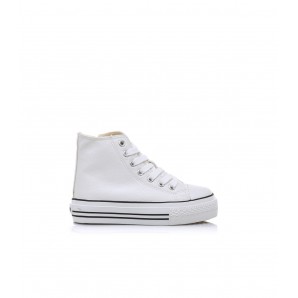 BOTA BASQUET DOBLE PISO BLANCO