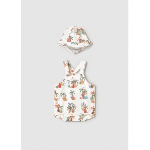 PETO CON GORRO ESTAMPADO