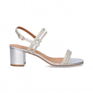 SANDALIA STRASS SILVER
