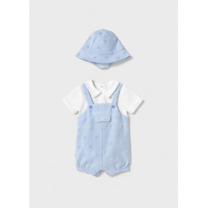 PELELE PETO Y GORRO CIELO