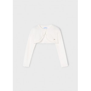 BOLERO TRICOT BASICO CRUDO