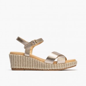 SANDALIA PALA TALON ORO