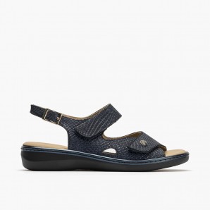 SANDALIA DOBLE VELCRO MARINO