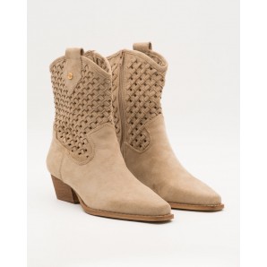 BOTIN COWBOY CALADO BEIG