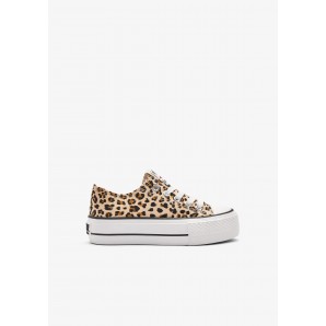 SNEAKERS DOBLE PISO LEOPARDO