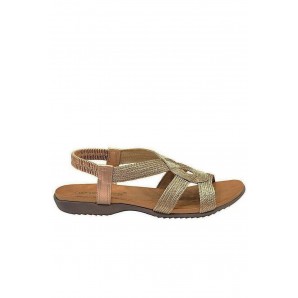SANDALIA ELASTICO BRONCE