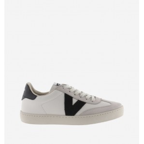 SNEAKERS "V" NAPA NEGRO