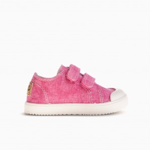 SNEKERS VELCROS LONA LAVADA...