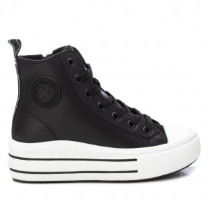 SNEAKERS BOTA DOBLE PISO NEGRO