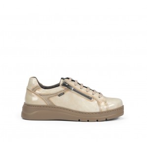 ZAPATO ELASTICO Y CRAMALLERA BEIG CASTOR