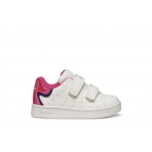 DEPORTIVO VELCROS WHITE/FUXIA