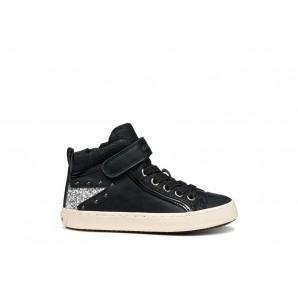 SNEAKERS ELASTICO Y VELCRO BLACK/SILVER