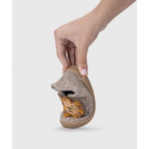 ZAPATILLA VELCRO BAREFOOT LEON TAUPE