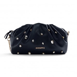 BOLSO CADENA ADORNOS CIRCONITAS NEGRO