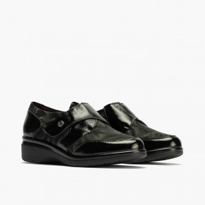 BLUCHER LYCRA CON VELCRO NEGRO