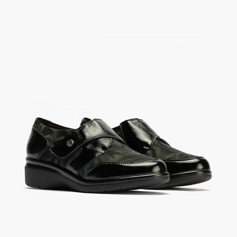 BLUCHER LYCRA CON VELCRO NEGRO