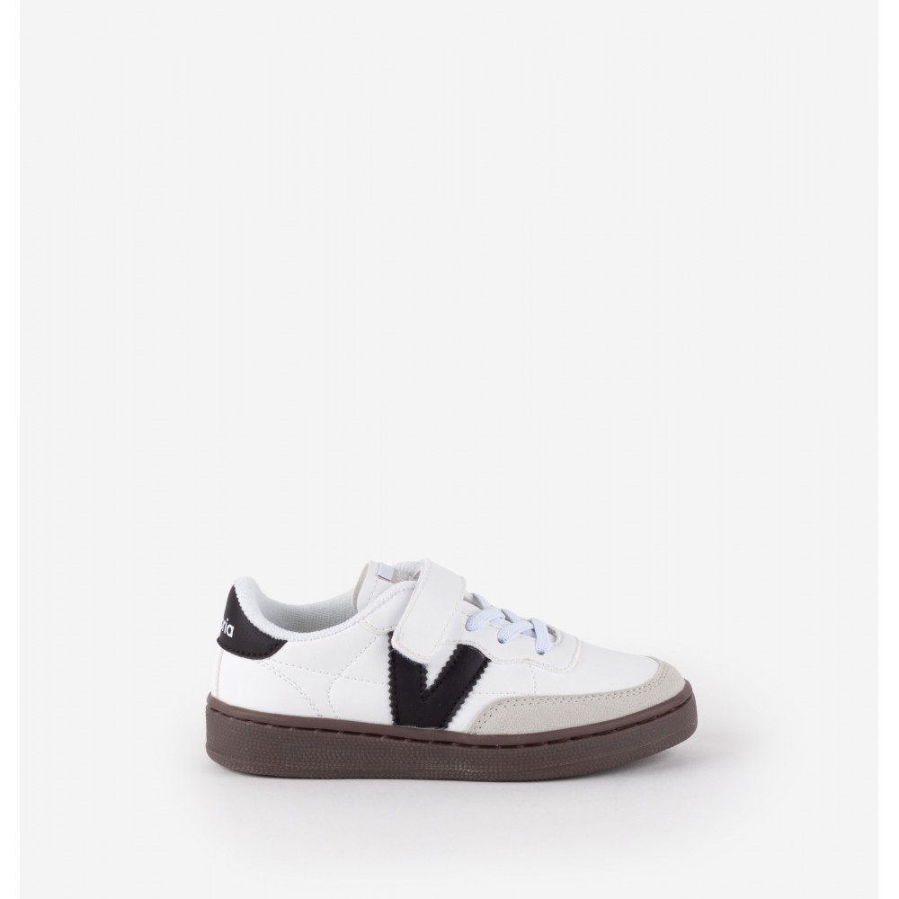 DEPORTIVO ELASTICO Y VELCRO "V" BLANCO