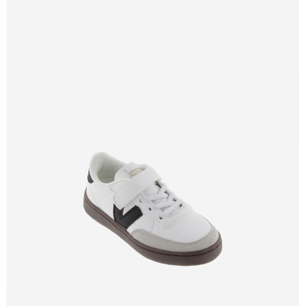 DEPORTIVO ELASTICO Y VELCRO "V" BLANCO