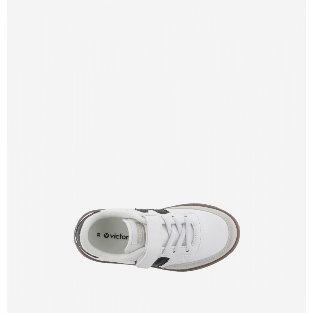 DEPORTIVO ELASTICO Y VELCRO "V" BLANCO