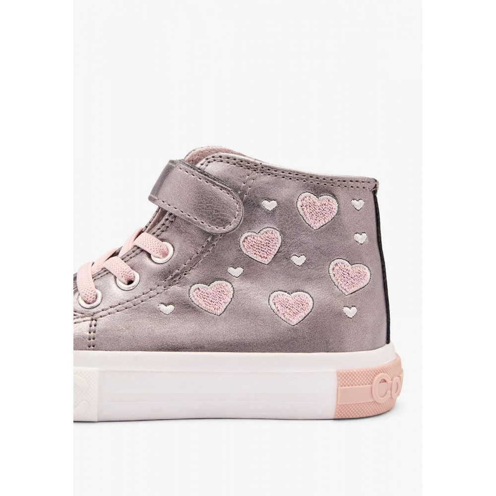 SNEAKERS BOTA CORAZONES PEWTER/PINK