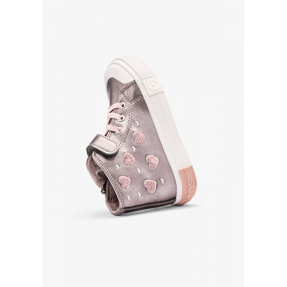 SNEAKERS BOTA CORAZONES PEWTER/PINK